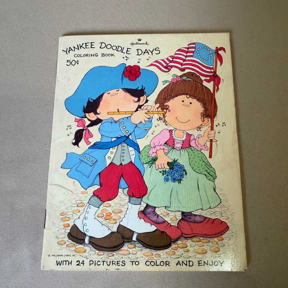 Vintage Hallmark Yankee Doodle Days Coloring Book Unused Americana 50PF 991-5